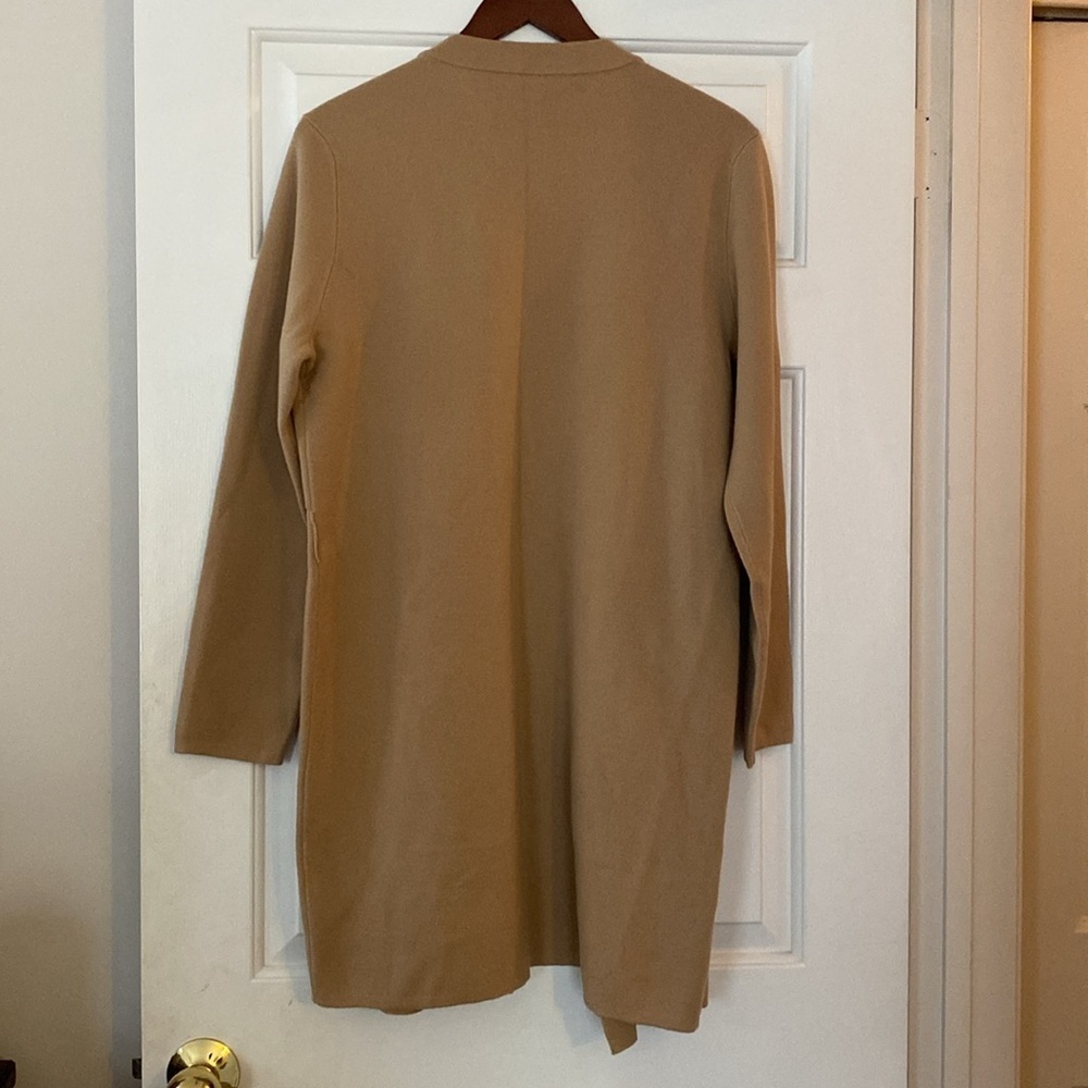 Basler 100% Virgin Wool Long Open Cardigan Sweater Size 42 EUR/ 10 US - Picture 2 of 14